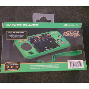 My Arcade Galaga Handheld Collectible Pocket Player Console with 3 Games (E12)